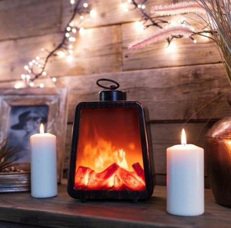 Электрокамин Neon-Night Лофт с эффектом живого огня 17х10х24,5 см [511-034]