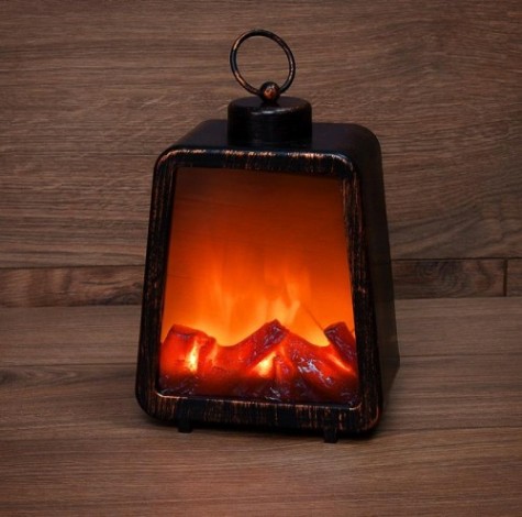 Электрокамин Neon-Night Лофт с эффектом живого огня 17х10х24,5 см [511-034]