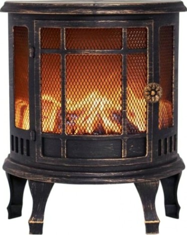 Электрокамин Neon-Night Винтаж мини с эффектом живого огня 24,8х12,7х30 см, бронзовый [511-023]