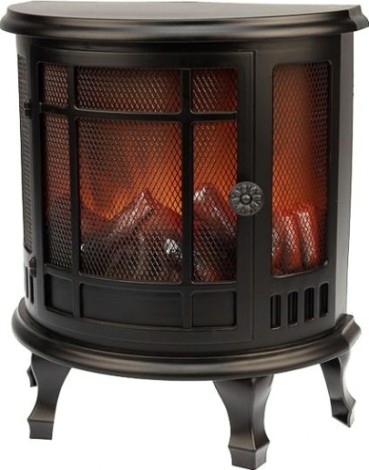 Электрокамин Neon-Night Винтаж мини с эффектом живого огня 24,8х12,7х30 см, черный [511-022]