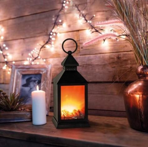 Электрокамин Neon-Night Волшебный фонарь с эффектом живого огня 11х11х24,5 см [511-026]