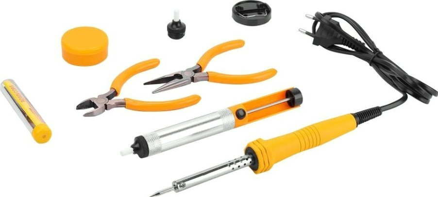 Электропаяльник DEKO SI06 набор для пайки 8 предметов [065-0565]