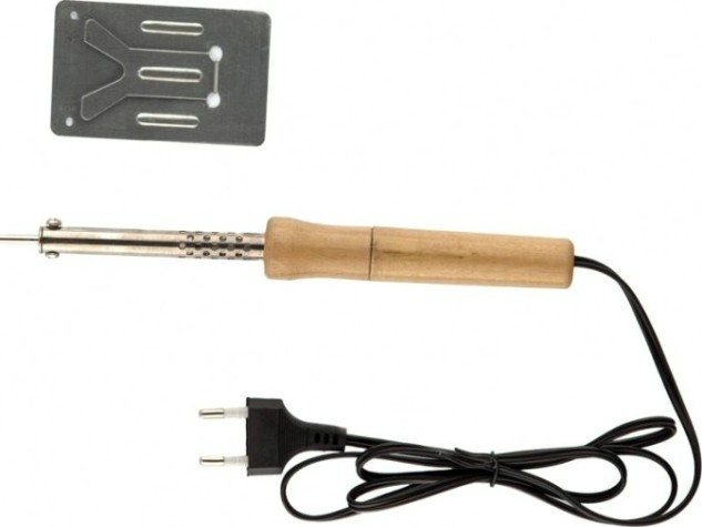 Электропаяльник Sparta 30 Вт, 220 В с ручкой из дерева [913101]