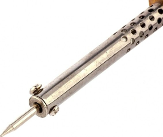 Электропаяльник Sparta 30 Вт, 220 В с ручкой из дерева [913101]