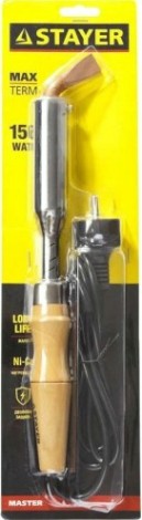 Электропаяльник STAYER "MASTER" с деревянной рукояткой 150 Вт 55311-150 [55311-150]