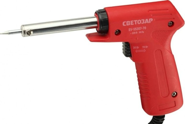 Электропаяльник в наборе СВЕТОЗАР 4 предмета SV-55315-70-H4 [SV-55315-70-H4]