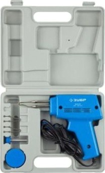 Электропаяльник в наборе ЗУБР ПРОФИ 150 Вт 55412-Н4 [55412-H4_z01]