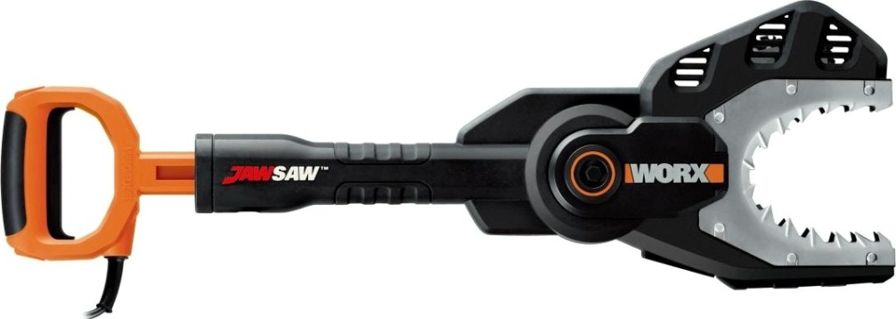 Электропила цепная Worx WG307E с закрытой пильной системой jawsaw
