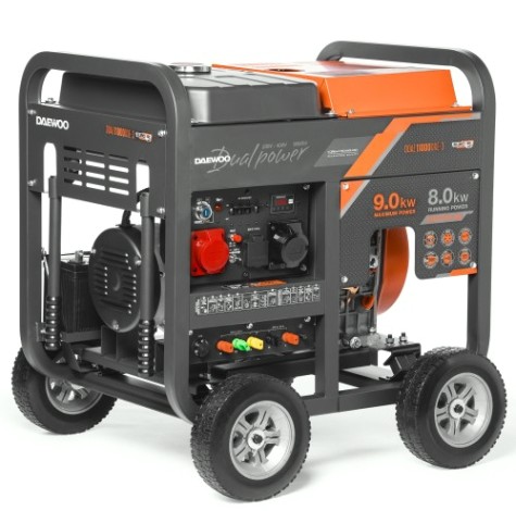 Электростанция дизельная с воздушным охлаждением DAEWOO DDAE 11000DХE-3 открытая [DDAE 11000DXE-3 (2024)]