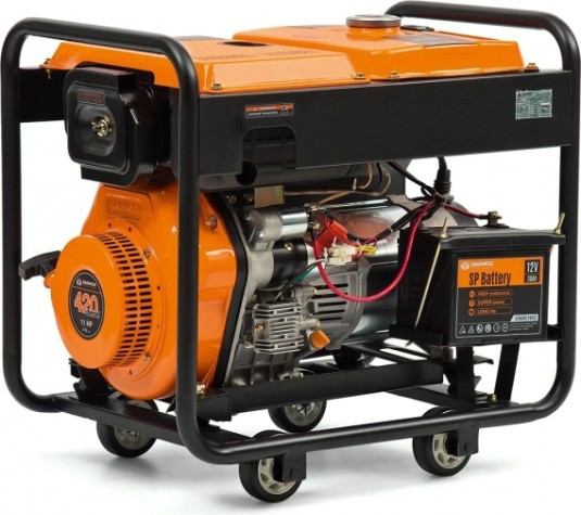 Электростанция дизельная с воздушным охлаждением DAEWOO DDAE 6000XE-3 открытая [DDAE 6000XE-3]