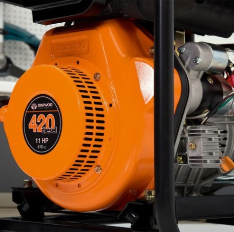 Электростанция дизельная с воздушным охлаждением DAEWOO DDAE 6000XE-3 открытая [DDAE 6000XE-3]