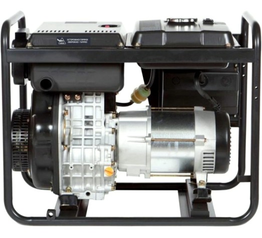 Электростанция дизельная с воздушным охлаждением HYUNDAI DHY 6500L открытая [DHY 6500L]