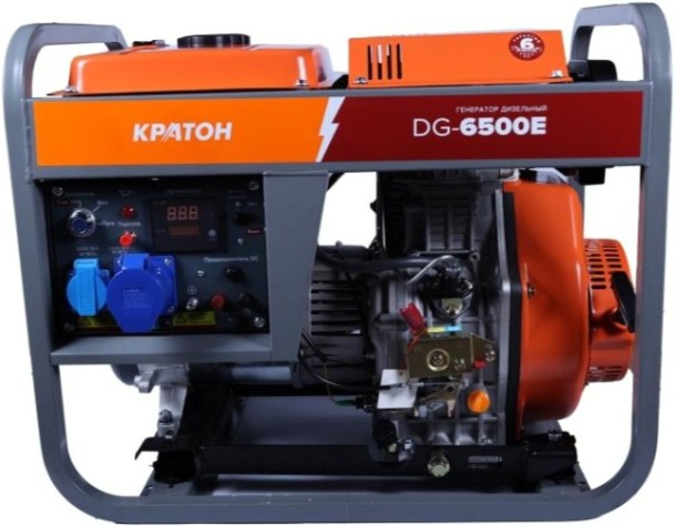 Электростанция дизельная с воздушным охлаждением КРАТОН DG-6500E открытая [3 08 02 027]