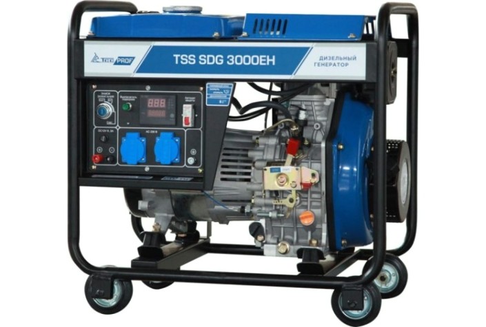 Электростанция дизельная с воздушным охлаждением ТСС SDG 3000 EH открытая [100047]