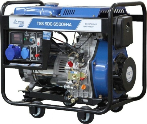 Электростанция дизельная с воздушным охлаждением ТСС SDG 6500 EHA открытая [100048]