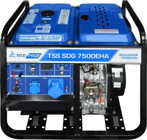 Электростанция дизельная с воздушным охлаждением ТСС SDG 7500 EHA открытая [100026]