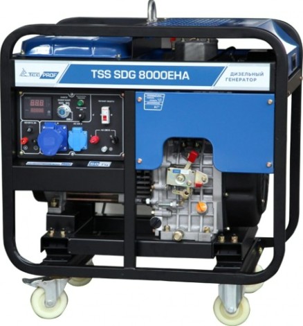 Электростанция дизельная с воздушным охлаждением ТСС SDG 8000 EHA открытая [100050]