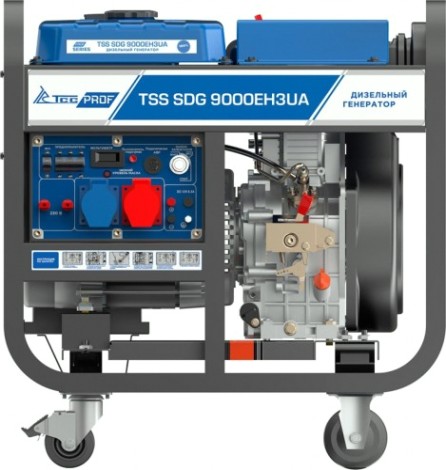 Электростанция дизельная с воздушным охлаждением ТСС SDG 9000 EH3UA открытая [100036]