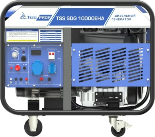 Электростанция дизельная с воздушным охлаждением ТСС SDG10000 EHA открытая [100037]