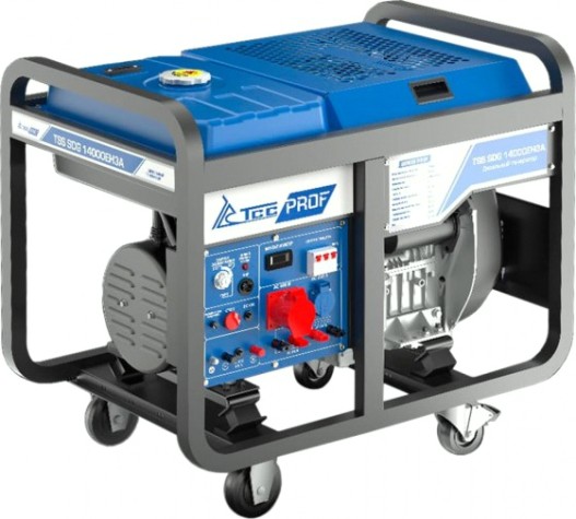 Электростанция дизельная с воздушным охлаждением ТСС SDG14000 EH3A открытая [100040]