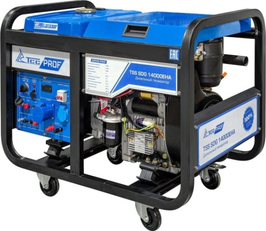 Электростанция дизельная с воздушным охлаждением ТСС SDG14000 EHA открытая [100039]