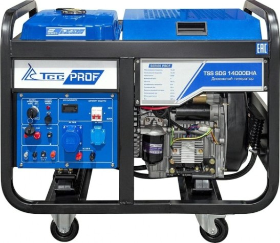 Электростанция дизельная с воздушным охлаждением ТСС SDG14000 EHA открытая [100039]