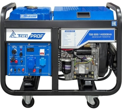 Электростанция дизельная с воздушным охлаждением ТСС SDG14000 EHA открытая [100139]