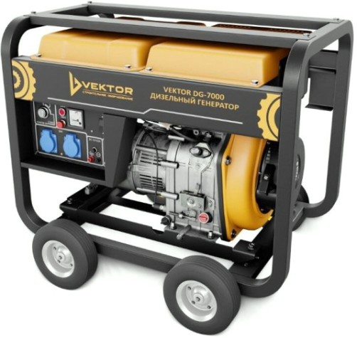Электростанция дизельная с воздушным охлаждением VEKTOR DG-7000 открытая [00-00005392]