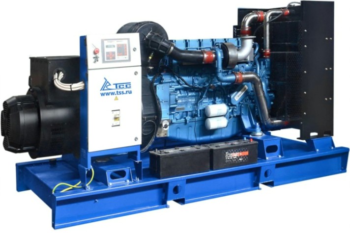 Электростанция дизельная ТСС АД-360C-T400-1PM9 (TBD 500 TS) открытая [016984]