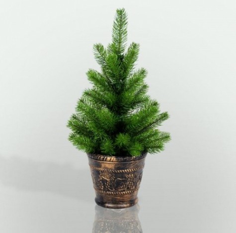 Елочка Neon-Night в пластиковом горшке 45см, литая [533-334]