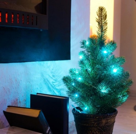 Елочка Neon-Night в пластиковом горшке 45см, литая [533-334]