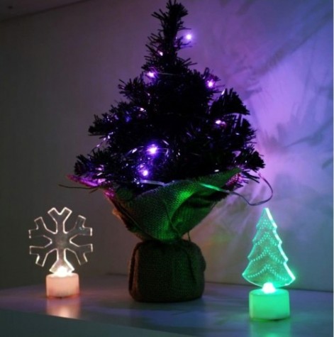 Елочка Neon-Night в плетеном мешочке 30см ПВХ [533-331]