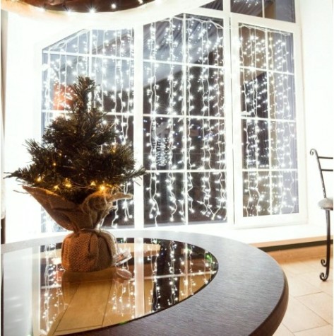 Елочка Neon-Night в плетеном мешочке 45см ПВХ [533-332]