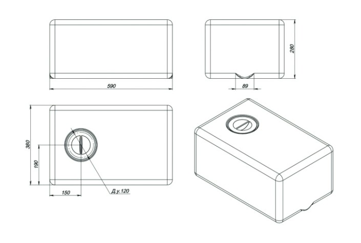 Емкость ЭКОПРОМ ЭВП 50 л. [белый]