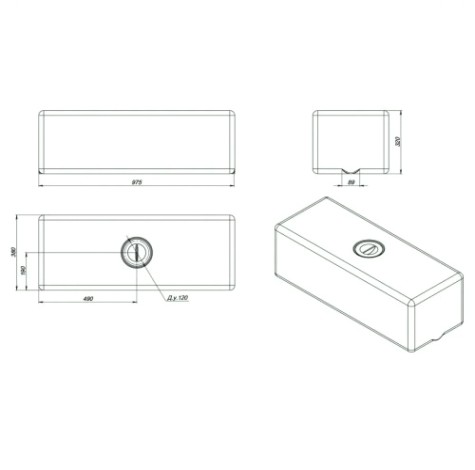Емкость ЭКОПРОМ ЭВП100 л. [белый]