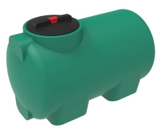 Емкость ЭКОПРОМ H 300 л., горизонтальная [зеленый]