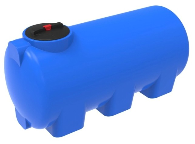 Емкость ЭКОПРОМ H 750 л., горизонтальная [синий]