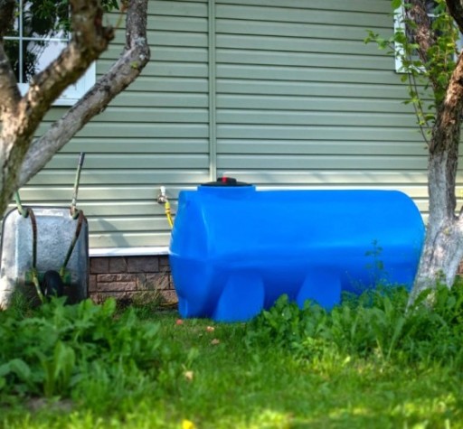 Емкость ЭКОПРОМ H1000 л., горизонтальная [синий]