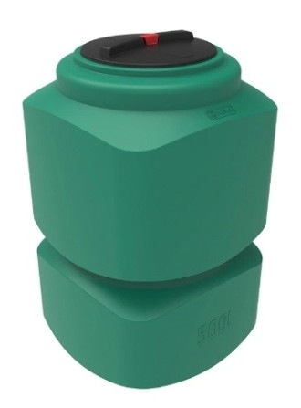 Емкость ЭКОПРОМ L 500 л., вертикальная [зеленый]
