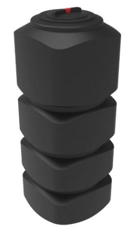 Емкость ЭКОПРОМ L1000 л., вертикальная [черный]