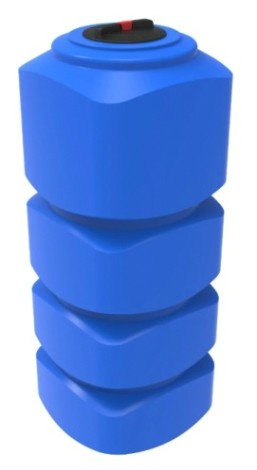 Емкость ЭКОПРОМ L1000 л., вертикальная [синий]