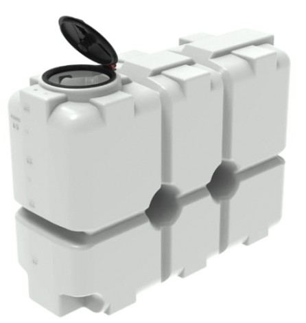 Емкость ЭКОПРОМ ST2000 л., вертикальная [белый]