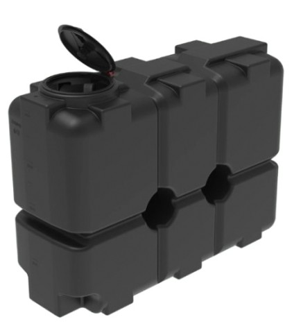 Емкость ЭКОПРОМ ST2000 л., вертикальная [черный]