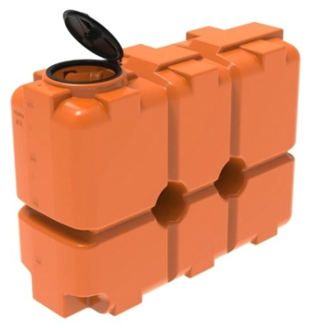 Емкость ЭКОПРОМ ST2000 л., вертикальная [оранжевый]