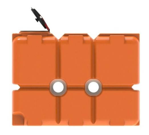 Емкость ЭКОПРОМ ST2000 л., вертикальная [оранжевый]