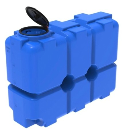 Емкость ЭКОПРОМ ST2000 л., вертикальная [синий]