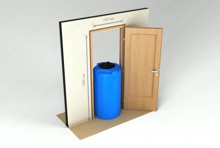 Емкость ЭКОПРОМ T 300 л., вертикальная [зеленый]