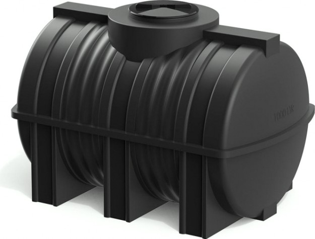 Емкость POLIMER GROUP G 1000 горизонтальная [черный]