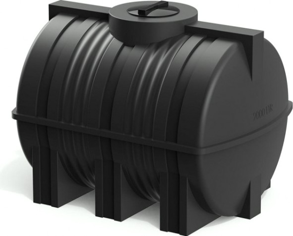 Емкость POLIMER GROUP G 2000 горизонтальная [черный]