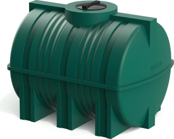 Емкость POLIMER GROUP G 2000 горизонтальная [зеленый]